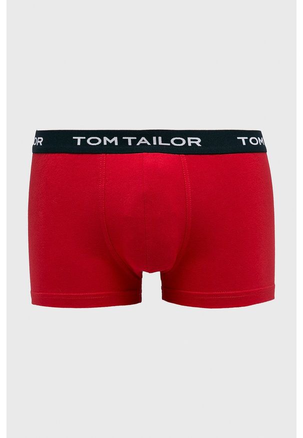 Tom Tailor Denim - Bokserki (3-pack). Kolor: czerwony. Materiał: denim