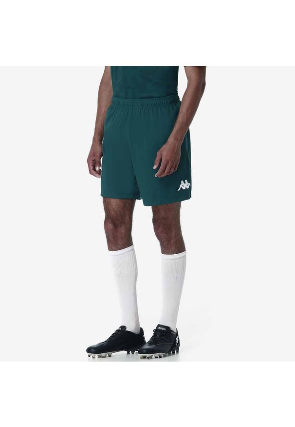 Kappa - Szorty AS Monaco Ryder 2024/25. Kolor: zielony. Sport: piłka nożna