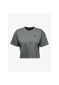 Koszulka bawełniana damska Black Diamond Diamond Crop SS Tee. Kolor: szary. Materiał: bawełna