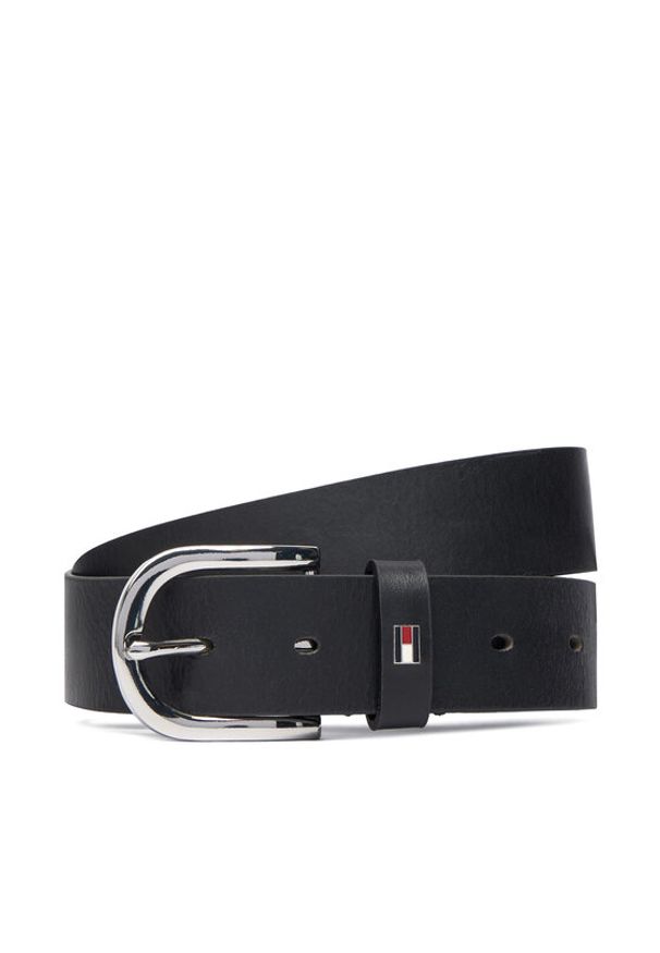 TOMMY HILFIGER - Tommy Hilfiger Pasek Damski New Danny Belt WW0WW11590 Czarny. Kolor: czarny. Materiał: skóra