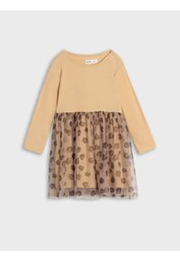 Sinsay - Sukienka - brązowy. Kolor: brązowy. Materiał: tiul #1