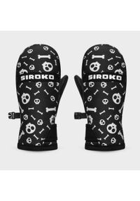 SIROKO - Rękawice na snowboard i narty dzięcięce Spook. Kolor: biały, czarny, wielokolorowy. Materiał: tkanina, syntetyk. Technologia: Thinsulate. Sezon: zima. Sport: snowboard, narciarstwo