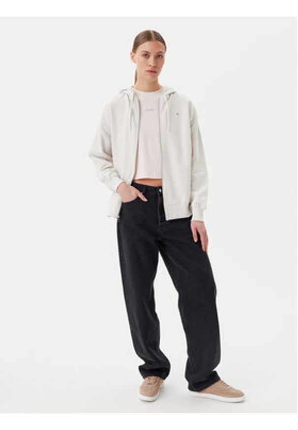 Calvin Klein Jeans Bluza J20J225367 Beżowy Regular Fit. Kolor: beżowy. Materiał: bawełna
