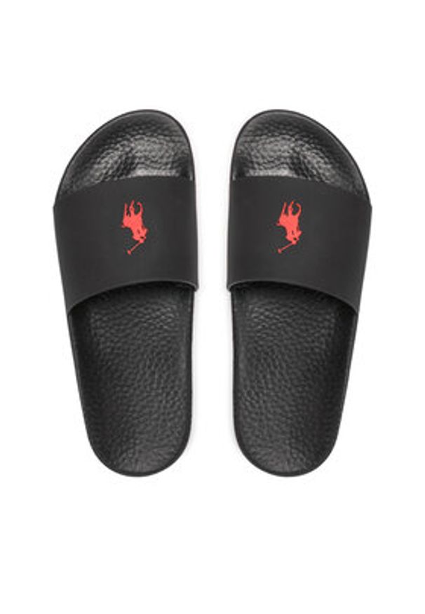 Polo Ralph Lauren Klapki Polo Slide 809852071004 Czarny. Kolor: czarny