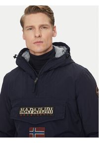 Napapijri Kurtka anorak Rainforest Pocket 2 NP0A4GMD Granatowy Regular Fit. Kolor: niebieski. Materiał: syntetyk #6