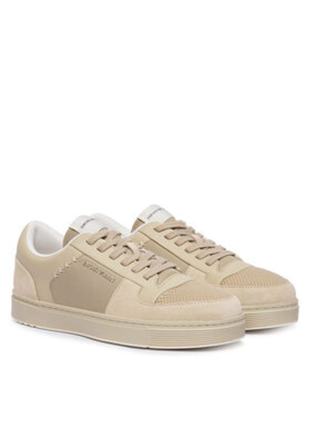 Emporio Armani Sneakersy EM005293 AF24321 M1359 Beżowy. Kolor: beżowy. Materiał: materiał