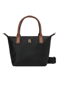 TOMMY HILFIGER - Tommy Hilfiger Torebka Popette Mini Tote AW0AW17709 Czarny. Kolor: czarny