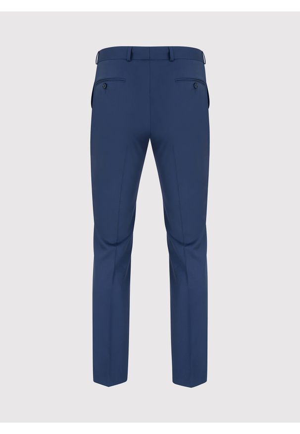 Pako Lorente - PAKO LORENTE – Wełniane spodnie garniturowe w kolorze niebieskim. Kolor: niebieski. Materiał: wełna. Styl: elegancki