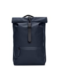 Rains Plecak Rolltop Rucksack W3 13320 Granatowy. Kolor: niebieski. Materiał: materiał