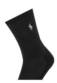 Polo Ralph Lauren Skarpety długie 455918021002 Czarny. Kolor: czarny. Materiał: materiał, bawełna #4