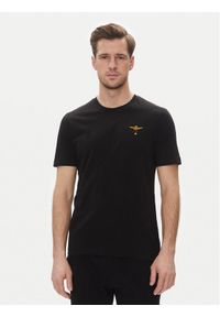 Aeronautica Militare T-Shirt 251TS1580J372 Czarny Regular Fit. Kolor: czarny. Materiał: bawełna