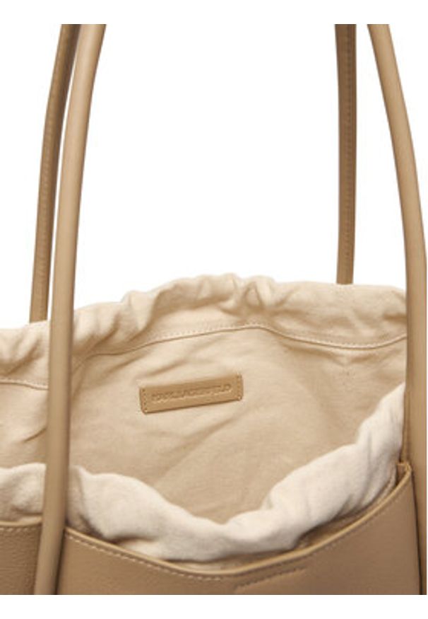 Karl Lagerfeld - KARL LAGERFELD Torebka B2W30051 Beżowy. Kolor: beżowy. Materiał: skórzane