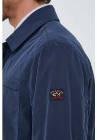 PAUL & SHARK - Paul&Shark kurtka męska kolor granatowy przejściowa. Okazja: na co dzień. Kolor: niebieski. Materiał: poliester, włókno. Styl: casual #4