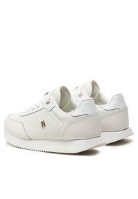 TOMMY HILFIGER - Tommy Hilfiger Sneakersy Elevated Essent Runner Monogram FW0FW08285 Biały. Kolor: biały. Materiał: skóra