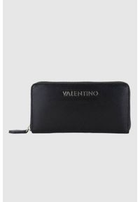 Valentino by Mario Valentino - VALENTINO Duży czarny portfel Divina Zip Around Wallet. Kolor: czarny #1