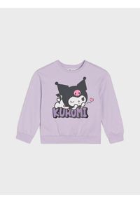 Sinsay - Bluza crewneck z nadrukiem Kuromi - fioletowy. Kolor: fioletowy. Wzór: nadruk