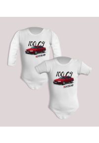 nikiniki - Audi C4 Zlot — body (Rozmiar: 3M; Długość rękawa: krótki; Rodzaj nadruku: Audi C4). Materiał: bawełna. Wzór: nadruk #1