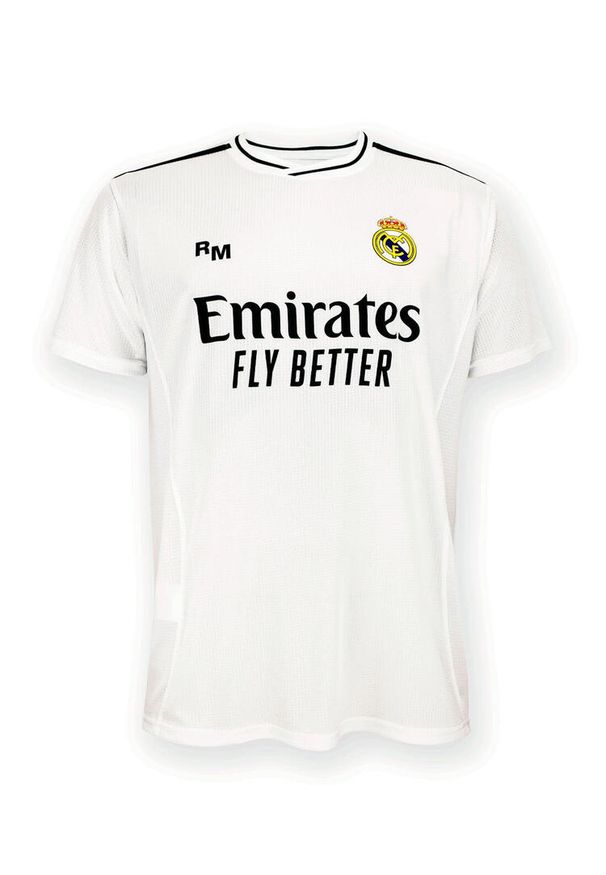 Real Madrid - Koszulka unisex kibica Realu Madryt 2024-25 premium, replika- Vini Jr.- 7. Kolor: biały. Sport: piłka nożna