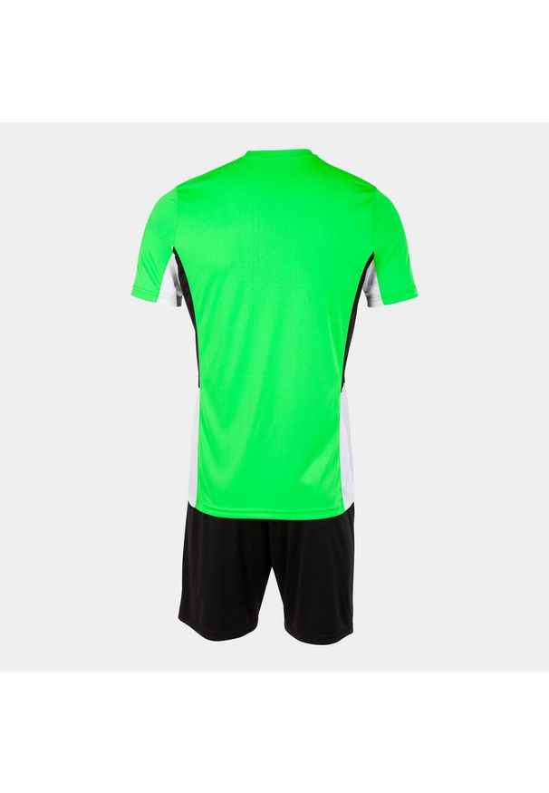 Zestaw Sportowy Joma Danubio II XL - Fluor Zielony/Czarny Oddychający. Kolor: wielokolorowy, niebieski, czarny. Materiał: poliester. Sport: piłka nożna