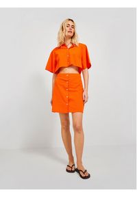 JJXX Sukienka koszulowa 12226608 Pomarańczowy Regular Fit. Kolor: pomarańczowy. Typ sukienki: koszulowe #6
