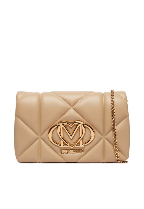 Love Moschino - LOVE MOSCHINO Torebka JC4043PP0OLC0209 Beżowy. Kolor: beżowy. Materiał: skórzane