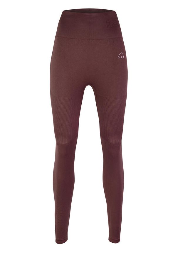BESHAPED - Legginsy fitness damskie Beshaped Body Boost modelujące. Kolor: szary. Materiał: nylon. Sport: fitness