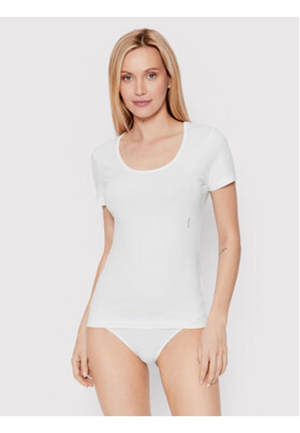 Hugo - HUGO Komplet t-shirtów Twin 50469660 Biały Regular Fit. Kolor: biały. Materiał: bawełna
