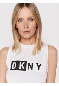 DKNY Sport Top DP8T5892 Biały Regular Fit. Kolor: biały. Materiał: bawełna. Styl: sportowy #2