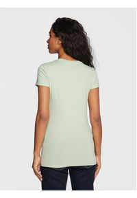 Guess T-Shirt W3RI61 J1314 Zielony Slim Fit. Kolor: zielony. Materiał: bawełna