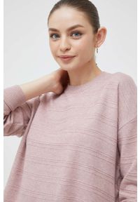 Vero Moda sweter damski kolor różowy lekki. Kolor: różowy. Materiał: poliester, dzianina. Długość: długie #4