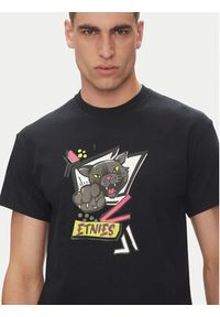 Etnies T-Shirt Puma 4130004126 Czarny Regular Fit. Kolor: czarny. Materiał: bawełna #4