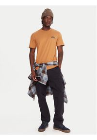 Quiksilver T-Shirt Ev Mini Logo Ss EQYZT08181 Pomarańczowy Regular Fit. Kolor: pomarańczowy. Materiał: bawełna #3