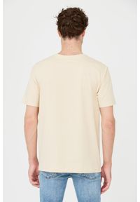 BALMAIN Beżowy męski t-shirt Retro Balmain Flock, Rozmiar XL. Kolor: beżowy. Styl: retro #6