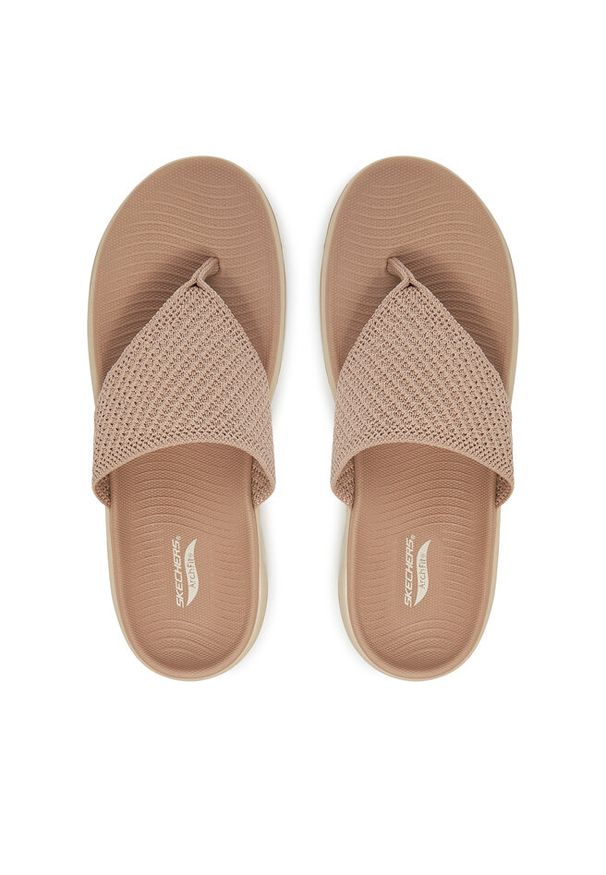 skechers - Japonki Skechers. Kolor: beżowy