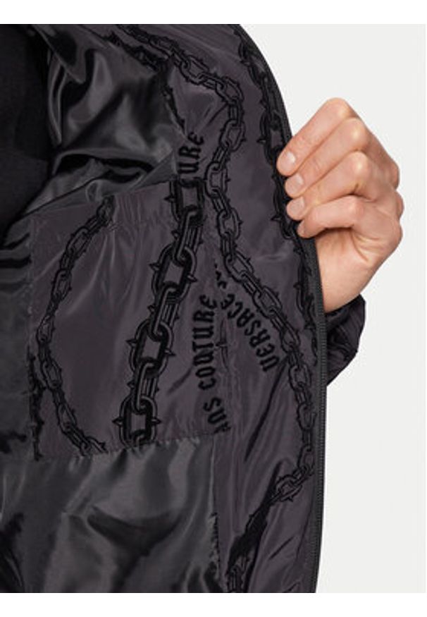 Versace Jeans Couture Kurtka puchowa 77GAUD04 Czarny Regular Fit. Kolor: czarny. Materiał: syntetyk