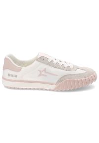 Big-Star - Różowe Trampki Big Star Sportowe Obuwie Damskie. Okazja: na co dzień. Kolor: szary. Materiał: materiał. Styl: sportowy #5