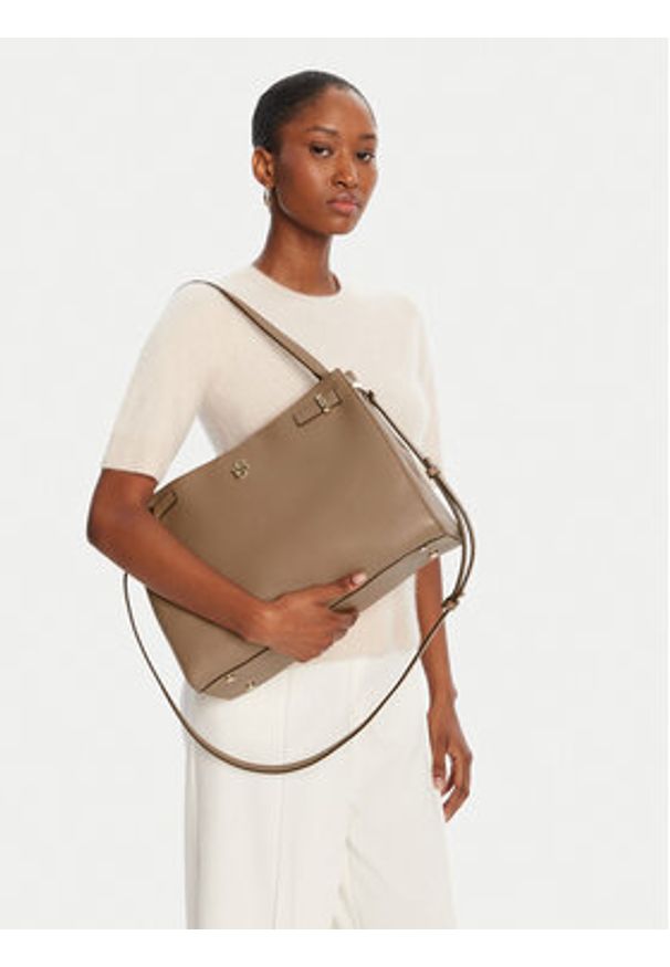 BOSS Torebka Beyond 50547714 Beżowy. Kolor: beżowy. Materiał: skórzane