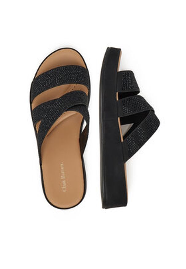 Clara Barson Klapki R23SS06671 Czarny. Kolor: czarny. Materiał: syntetyk, materiał
