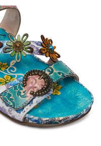 Laura Vita Klapki Liloo 41 Niebieski. Kolor: niebieski. Materiał: skóra #4