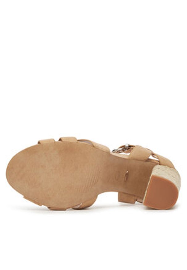 DeeZee Espadryle XFV19008-11 Beżowy. Kolor: beżowy. Materiał: materiał