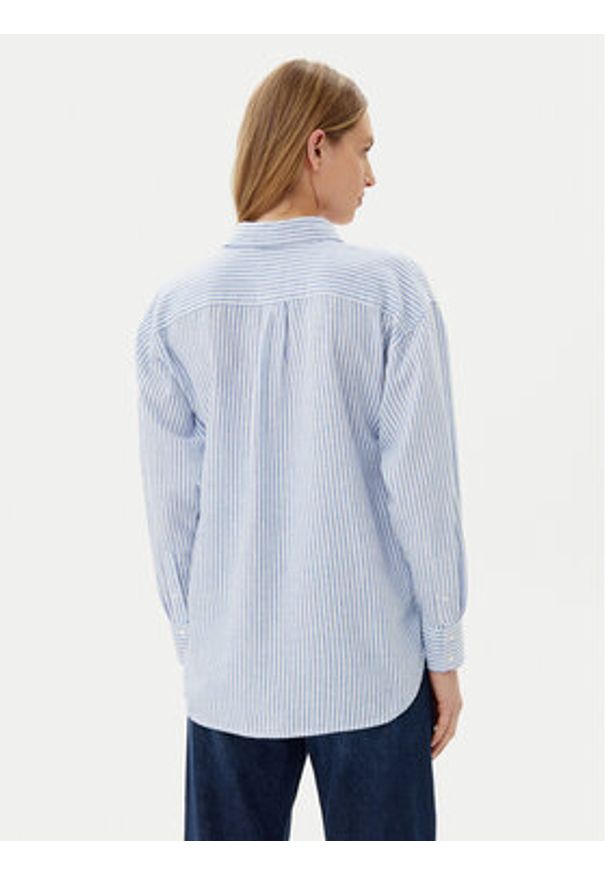 Pepe Jeans Koszula Dream PL305033 Niebieski Loose Fit. Kolor: niebieski. Materiał: bawełna