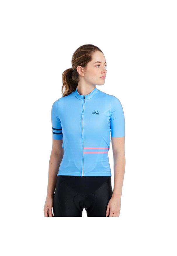 Damska koszulka kolarska z krótkim rękawem Protest Prtciclovia. Kolor: niebieski. Długość rękawa: krótki rękaw. Długość: krótkie. Sport: kolarstwo
