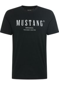 Mustang - MUSTANG ALEX C PRINT MĘSKI T-SHIRT KOSZULKA BLACK 1013802 4142. Wzór: nadruk #3