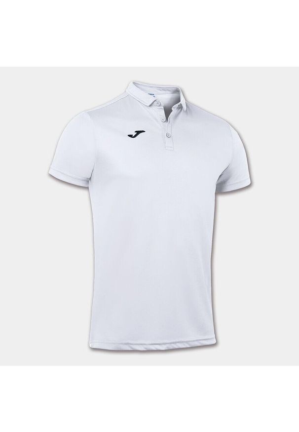 Koszulka polo do tenisa męska Joma Hobby. Typ kołnierza: polo. Kolor: biały. Materiał: poliester. Sport: tenis