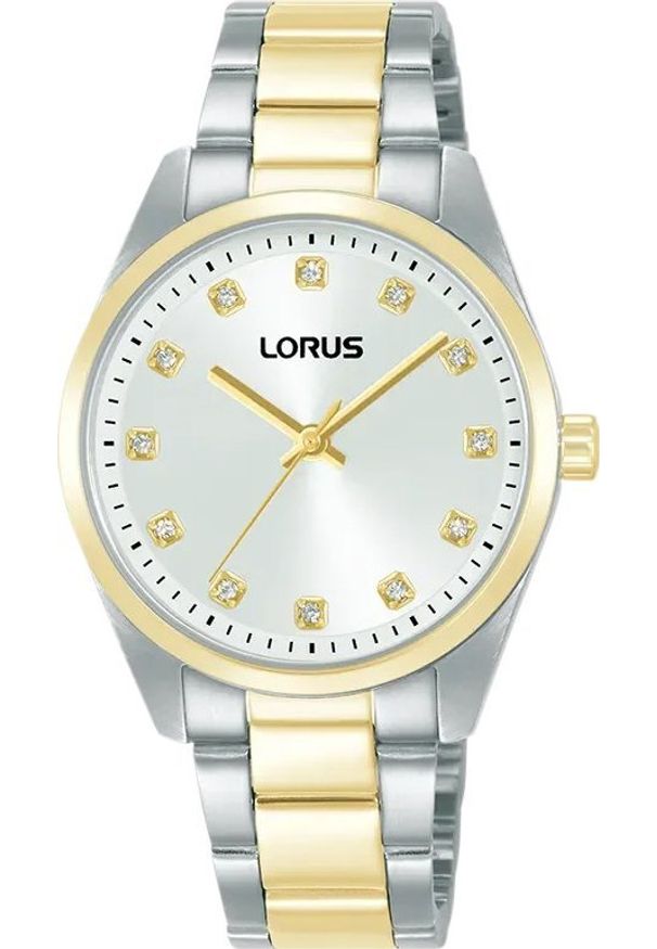 Zegarek damski Lorus RG326XX9 CYRKONIE srebrny. Kolor: srebrny