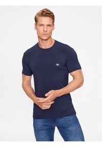 T-Shirt Emporio Armani Underwear. Kolor: niebieski