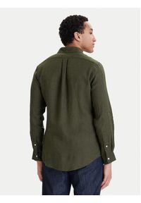Polo Ralph Lauren Koszula 710966294508 Zielony Regular Fit. Typ kołnierza: polo. Kolor: zielony. Materiał: len #3
