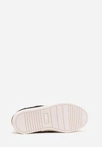 Born2be - Czarne Półbuty Ozdobione Plecionką i Wiązaniem Ariemare. Okazja: na co dzień. Kolor: czarny. Materiał: jeans. Wzór: aplikacja. Styl: klasyczny, casual, elegancki #3