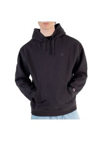 Bluza Champion Tonal Logo Fleece Erkek Siyah Hoodie 220274-ES503 - szara. Typ kołnierza: kaptur. Kolor: szary. Materiał: bawełna, tkanina, poliester. Wzór: aplikacja. Styl: sportowy, klasyczny