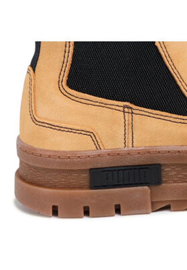 Puma Sztyblety Mayze Chelsea Suede Wn's 382829 04 Żółty. Kolor: żółty. Materiał: zamsz, skóra
